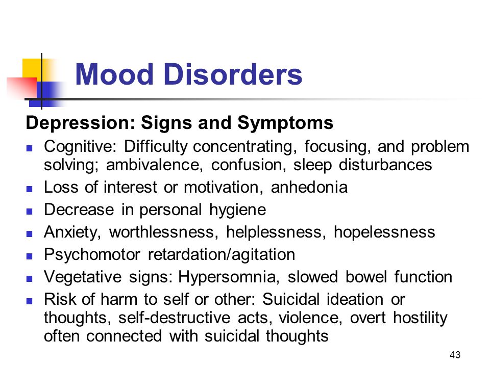 Overview of Mood Disorders